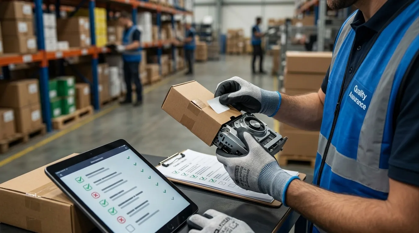 checking product quality and order details before shipping in dropshipping workflow