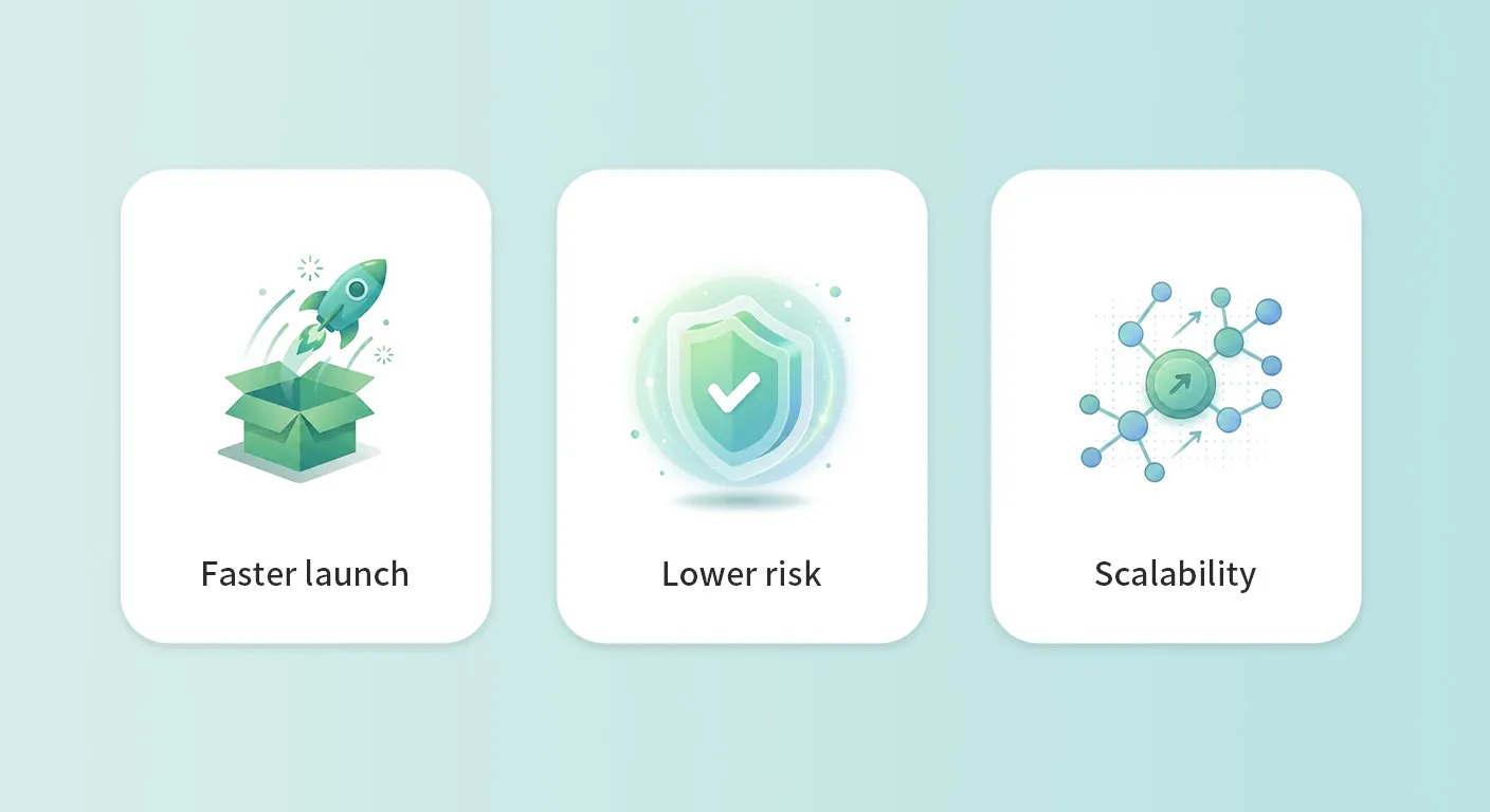 Faster-launch Lower-risk Scalability