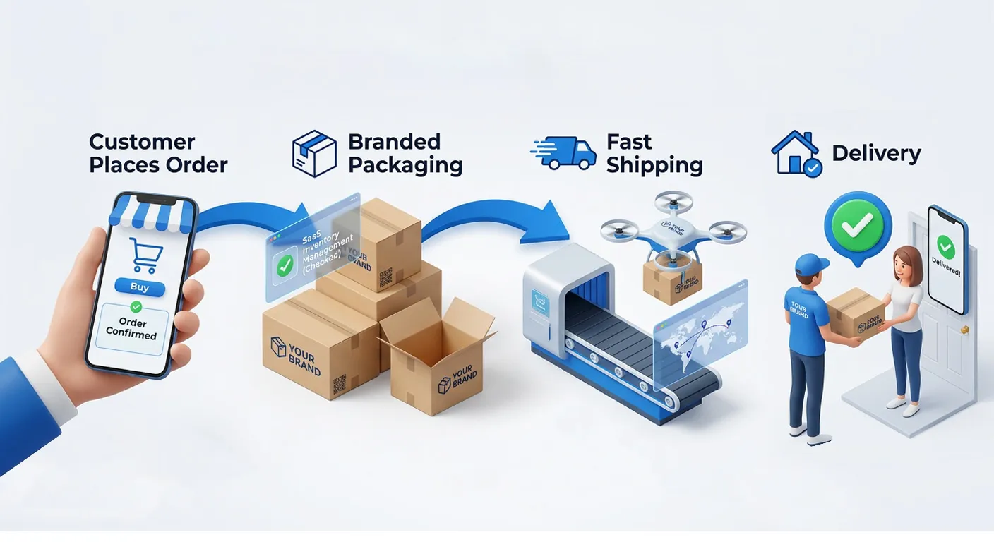automated dropshipping order fulfillment workflow