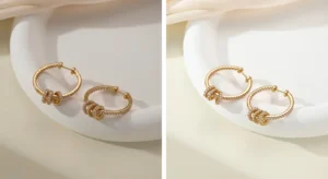 before and after product image optimization showing improved premium ecommerce presentation