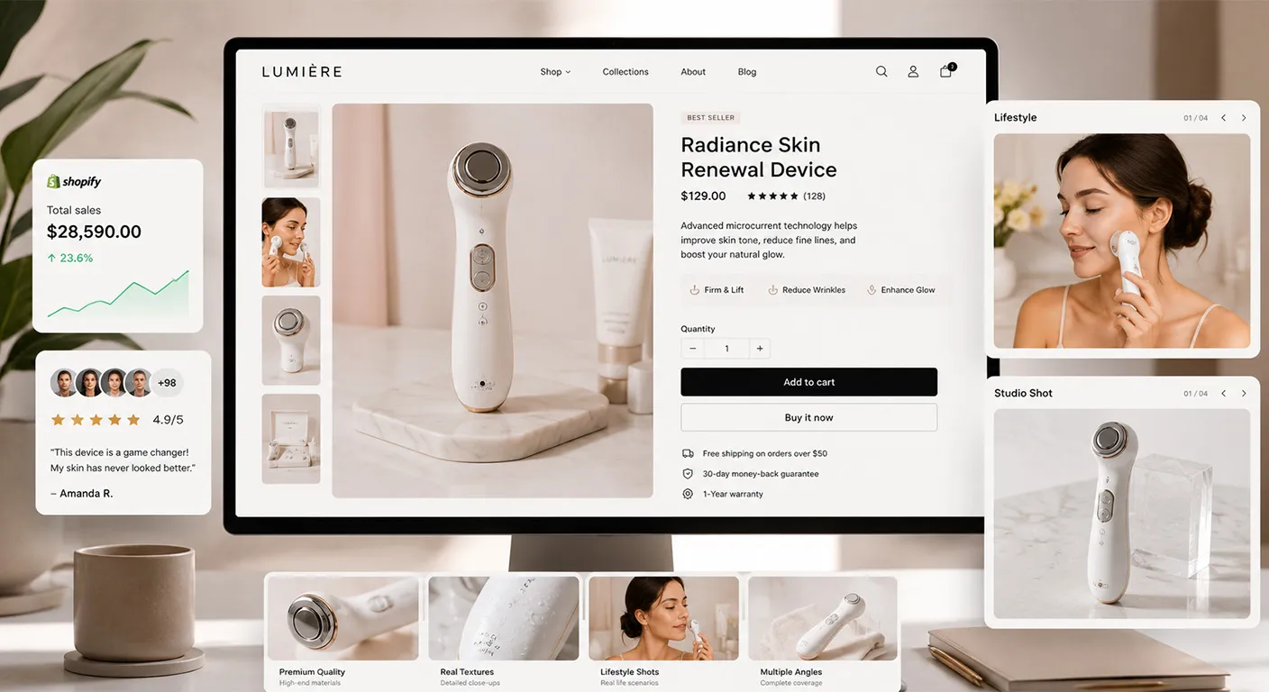 Ecommerce Product Photography Services for Shopify Stores