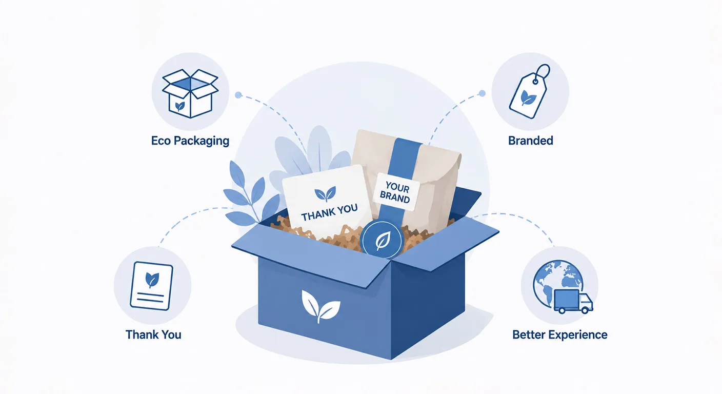 How Sustainable Packaging for Dropshipping Supports Branded Dropshipping