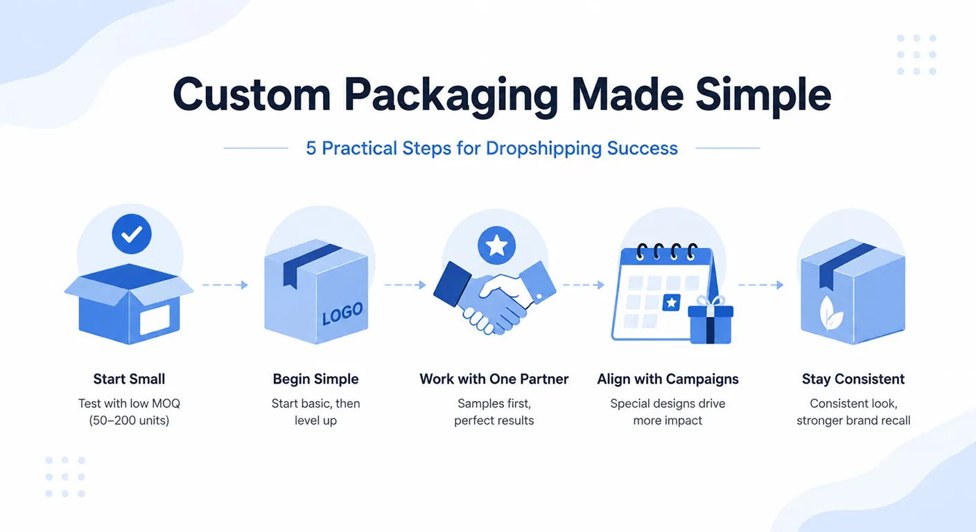 Practical Steps to Start with Custom Packaging for Dropshipping