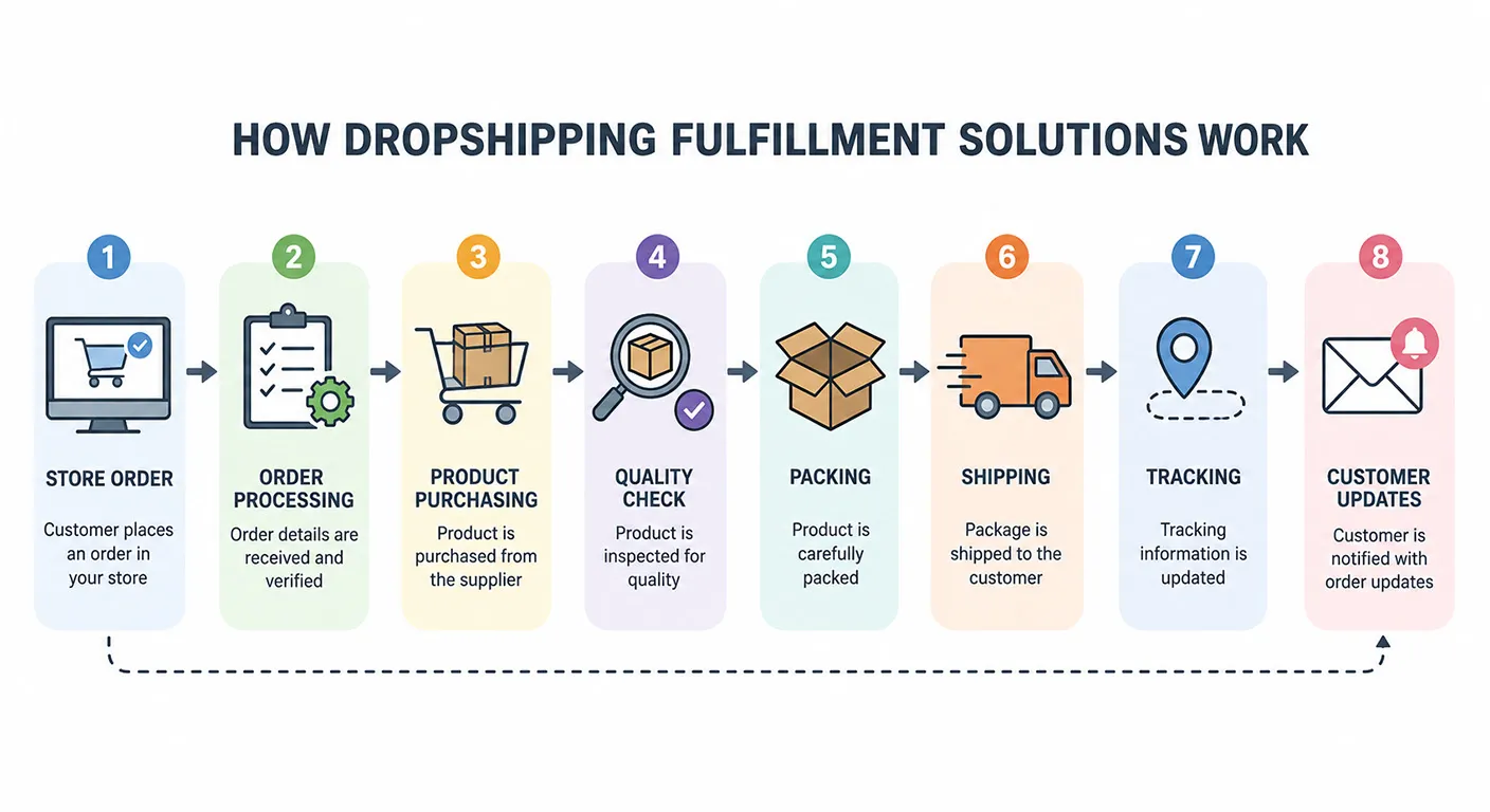 How Dropshipping Fulfillment Solutions Work