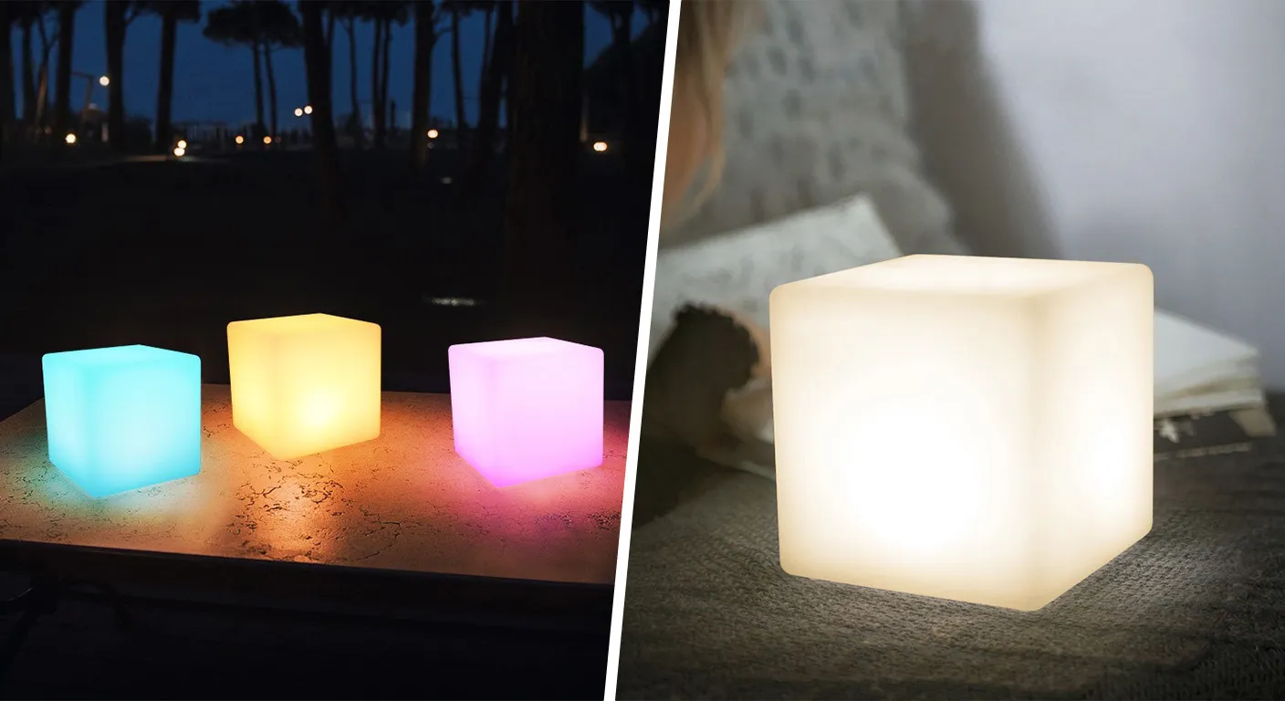 Square Rechargeable Night Light and Motion-Sensing LED Night Light
