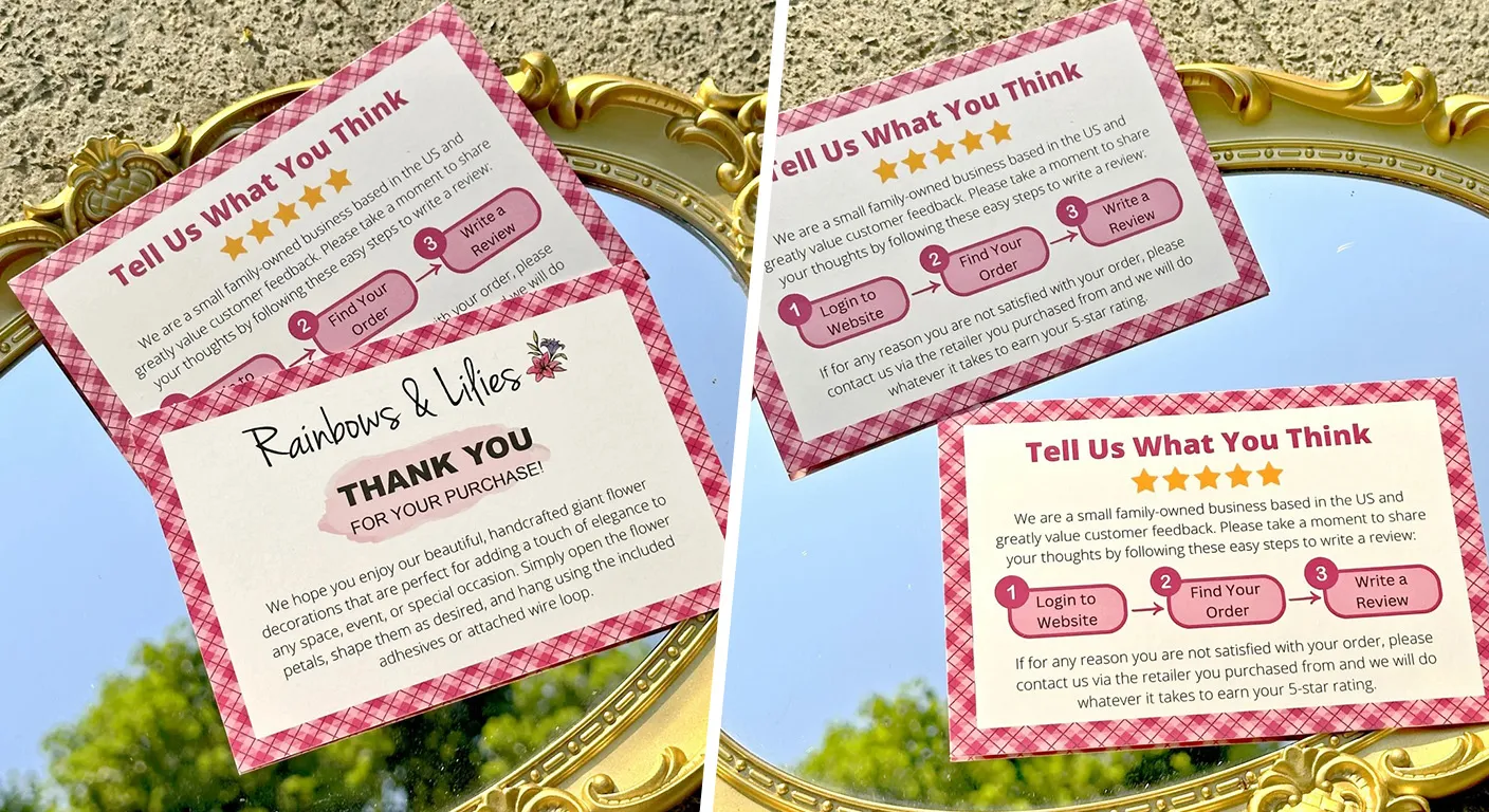 Idea 5-The [Tell Us What You Think] Feedback Card
