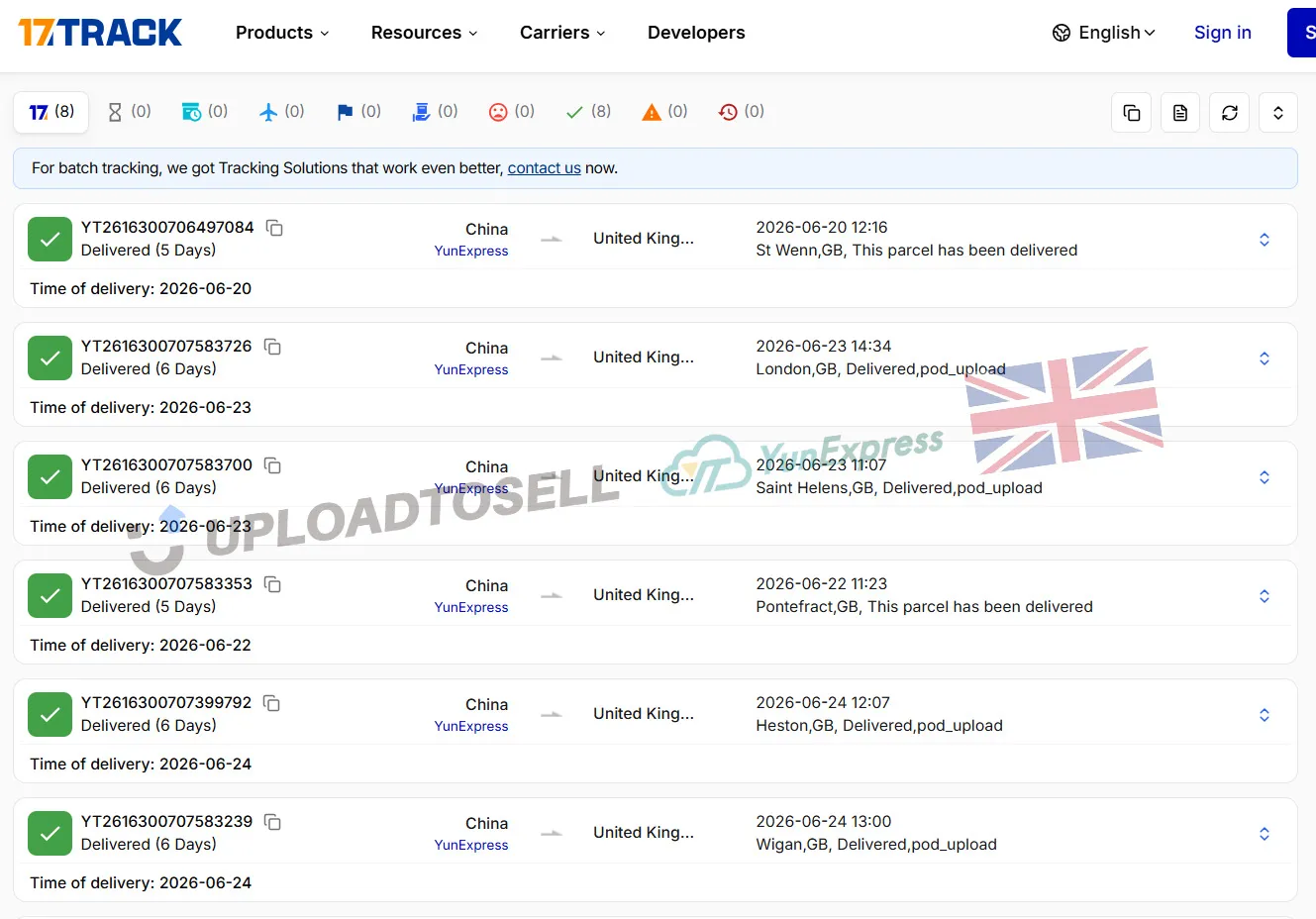 GB tracking
