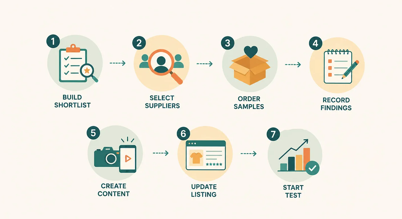 A Simple Dropshipping Product Sample Workflow