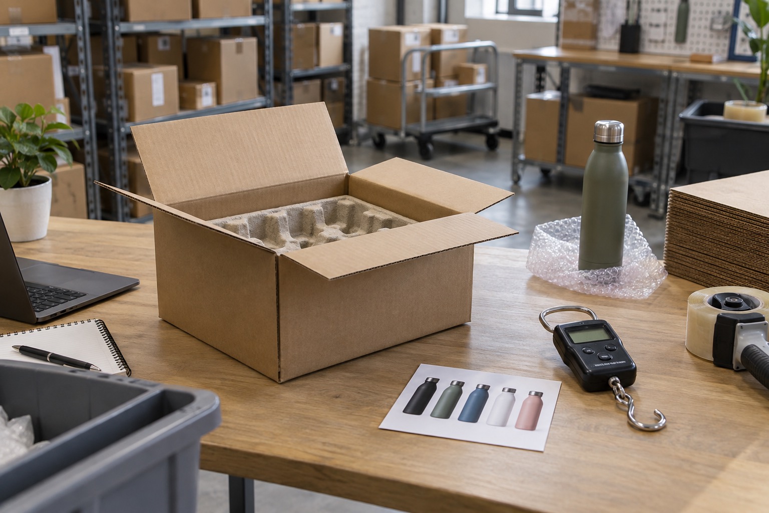Dropshipping test shipment packaging and weight check