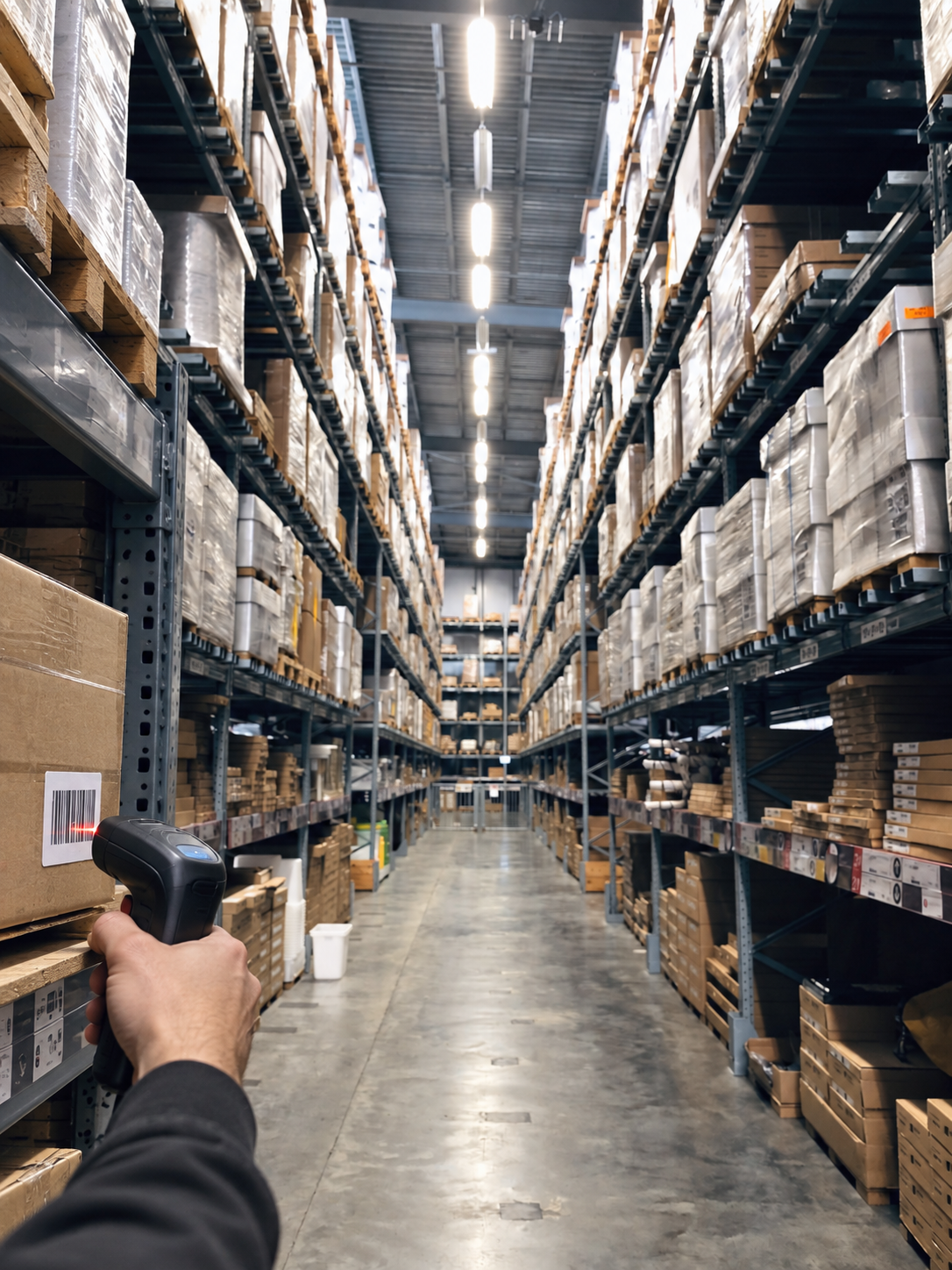 Dropshipping SKU approval with warehouse barcode scan